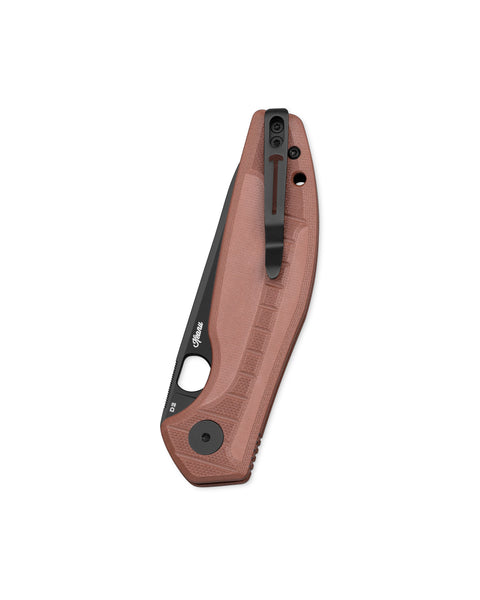 BESTECHMAN Angry Owl BMK12D-2: 3.252" D2 Blade, G10 Scales, Button Lock, Folding Knife