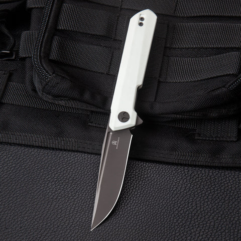 BESTECHMAN DUNDEE BMK01I: 3.35" D2 Steel Blade, G10 Scales, Liner Lock, Flipper